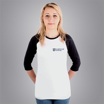 Fitted Loughborough University Graduation 3/4 sleeve Baseball T-shirt