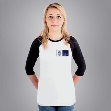 Fitted Royal Holloway - University of London Graduation 3/4 sleeve Baseball T-shirt