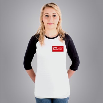Fitted University of the West of England Graduation 3/4 sleeve Baseball T-shirt