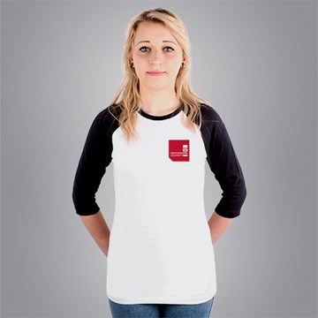 Fitted 3/4 sleeve Baseball T-shirt